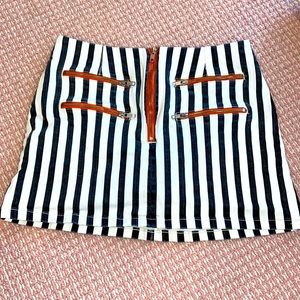Urban Outfitters Zipper and Striped Skirt